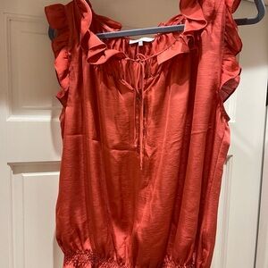 Sleeveless Ruffled Blouse